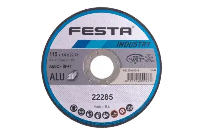 Rezný kotúč FESTA INDUSTRY na hliník 115x1x22,2 mm (L22285)