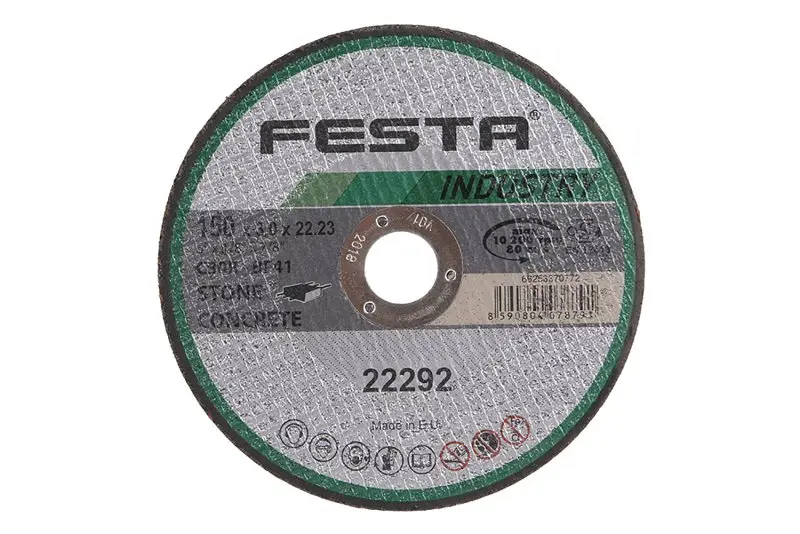 kotúč rezný kameň 150x3x22.2 INDUS(D, FESTA 22292 (L22292)