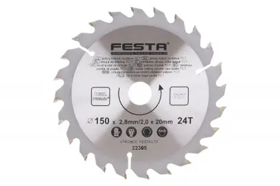Pilový kot.do dřeva TCT 150mm/2.8/20/24 (L22305)
