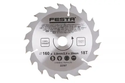 Pilový kot.do dřeva TCT 160mm/2.8/20/18 (L22307)