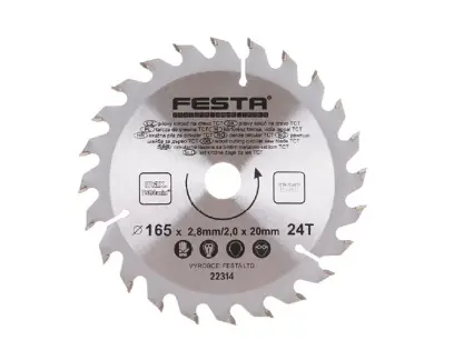 Pílový SK kotúč Festa pr. 165 x 2,8/2,0 x 20 mm (24T) (L22314)