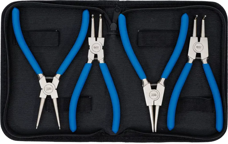 Kleště 175 mm na vnější/vnitřní pojistné kroužky BGS100447. Sada 4 díly (BGS100447)