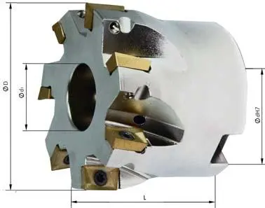 Hlava pro rohovou frézu 9 0° Z7 vnitřní chlazení D5 0mm pro APKT10