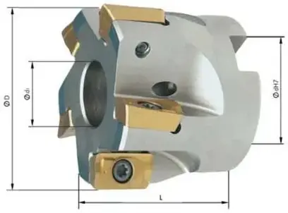 Rovinná nástrčná fréza 90° Z8 priemer 100 mm Format 7429990550 s vnútorným chladením (EDE29990550)