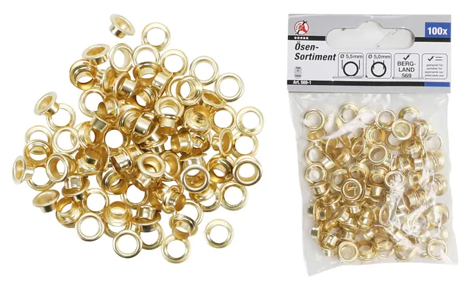 Sada dutých nýtů 5,0 x 5,5 mm 100dílná (BGS100569-1)