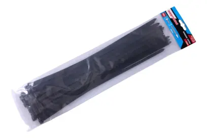 Viazacie pásky 400x7.6mm 50ks čierna, Levior 23828 (L23828)