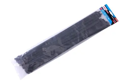 Viazacie pásky 500x7.6mm 50ks čierna, Levior 23830 (L23830)