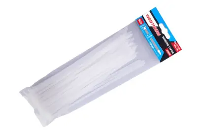 Viazacie pásky 250x4.8mm 50ks biela, Levior 23858 (L23858)