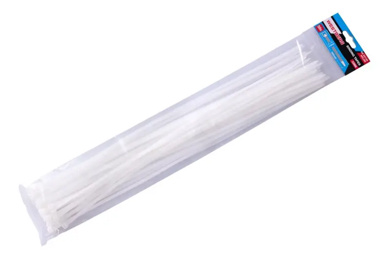 Viazacie pásky 500x4.8mm 50ks biela, Levior 23866 (L23866)