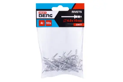 Alu nity 4.0x10mm 50ks, Levior 23977 (L23977)