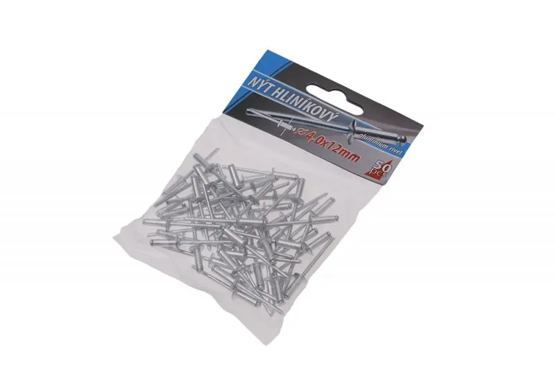 Alu nýty 4.0x12mm 50ks (L23978)