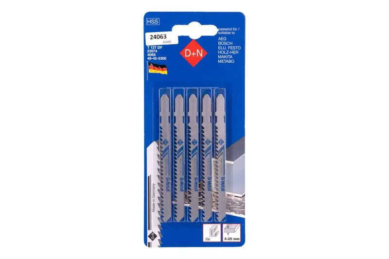 Plátky do priamočiarej pílky 5ks 75mm/1mm, HSS, 31030, Levior 24063 (L24063)