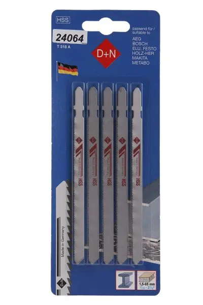 Přímoč.pilka 5ks 100mm/1mm,HSS,31112 (L24064)