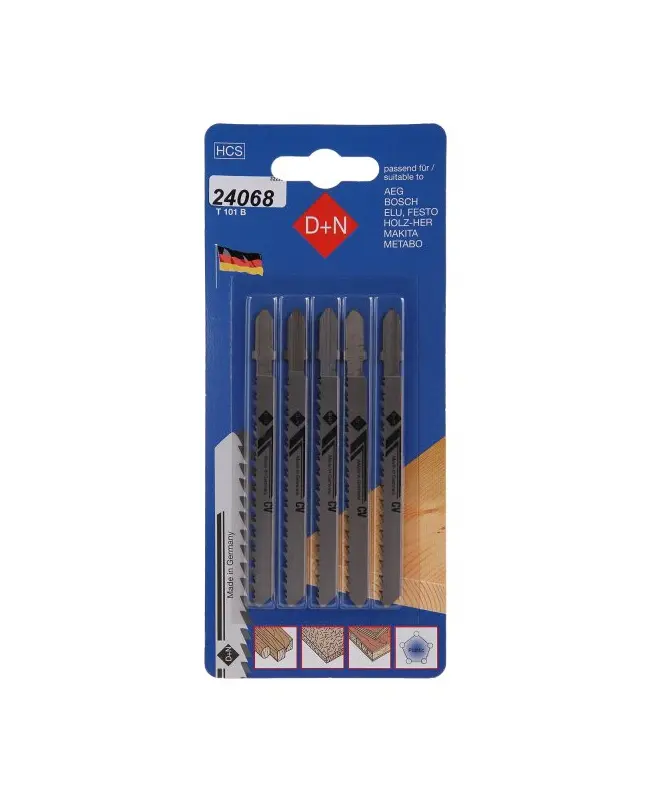 Plátky do priamočiarej pílky 5ks 75mm/1,45mm, HCS, 32225, Levior 24068 (L24068)