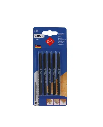 Plátky do priamočiarej pílky 5ks 75mm/1,3mm, HCS, 32340, Levior 24070 (L24070)