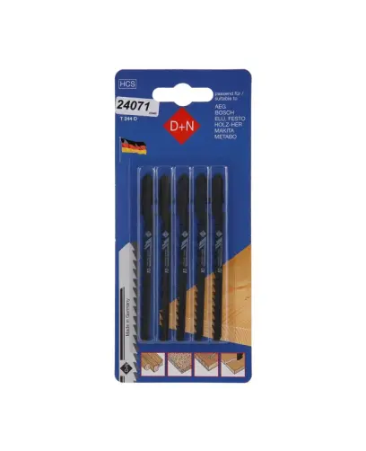 Plátky do priamočiarej pílky 5ks 75mm/1,3mm, HCS, 32440, Levior 24071 (L24071)