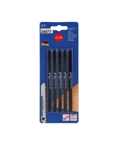 Plátky do priamočiarej pílky 5ks 120mm/1,3mm, HCS, 33040, Levior 24077 (L24077)
