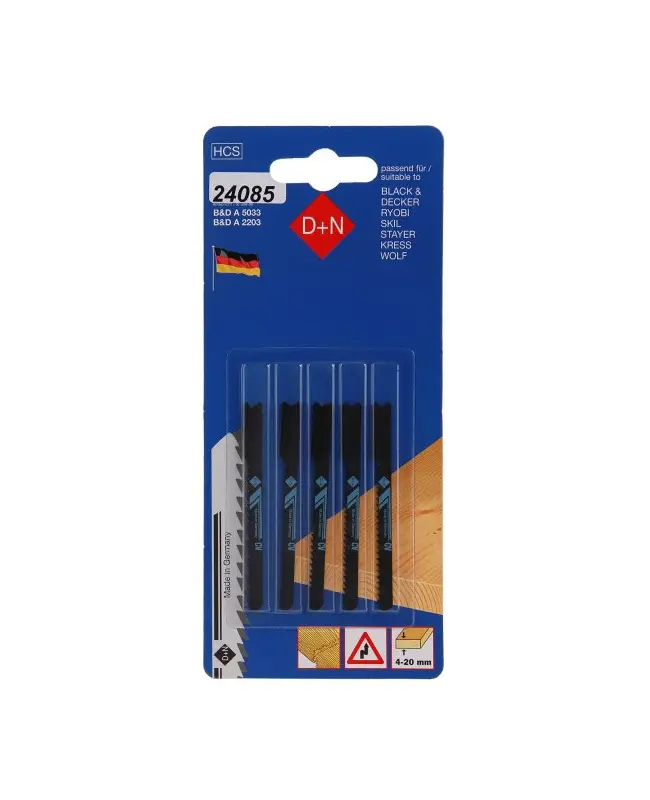 Plátky do priamočiarej pílky B&D 5ks 50mm/1mm, 12420, Levior 24085 (L24085)