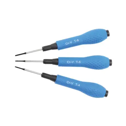 Skrutkovače pre elektroniku Kraftmann (Torx) T4 ÷ T6. (Sada 3 dielov). BGS 803 (BGS100803)