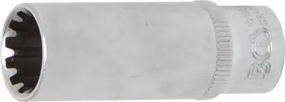 Nástrčná hlavice 1/4" 12 mm, prodloužená - Gear Lock. BGS 1016 (BGS1010162)