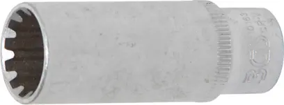 Nástrčná hlavice 1/4" 13 mm, prodloužená - Gear Lock. BGS 1016 (BGS1010163)