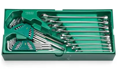 Kombinované klíče SAE SATA Tools - 27 dílů (SATAST08034E)