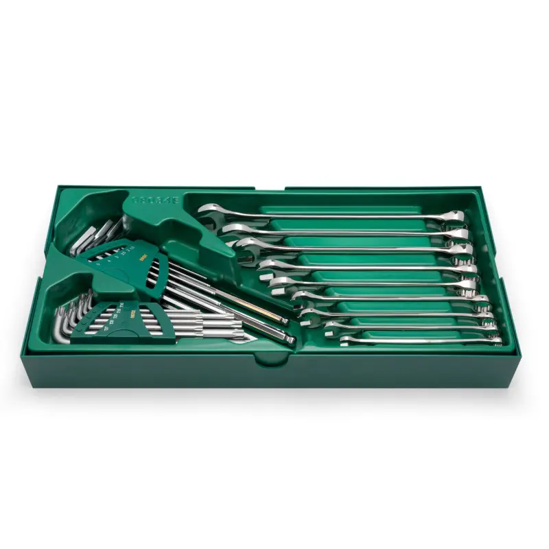 Kombinované klíče SAE SATA Tools - 27 dílů (SATAST08034E)