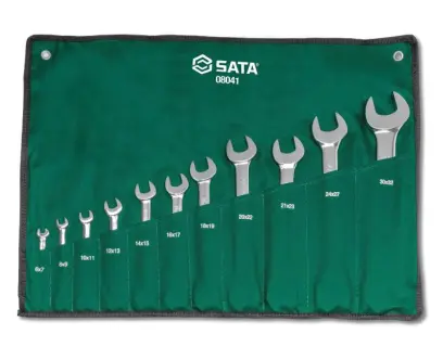 Oboustranné klíče 6x 7 - 30 x 32 mm SATA Tools - 14 dílů (SATAST08041)