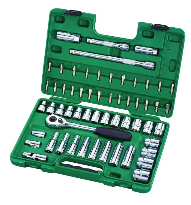 60 ks. Sada metrických nástrčných hlavic 1/2" s 6 (SATAST09007SJ)