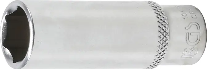Nástrčná hlavice 1/4" 12 mm, 6-hranná, prodloužená, Pro Torque. BGS 1041 (BGS1010412)
