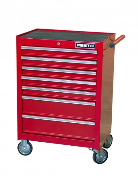 Vozík na nářadí, 7 zásuvek (L26986)