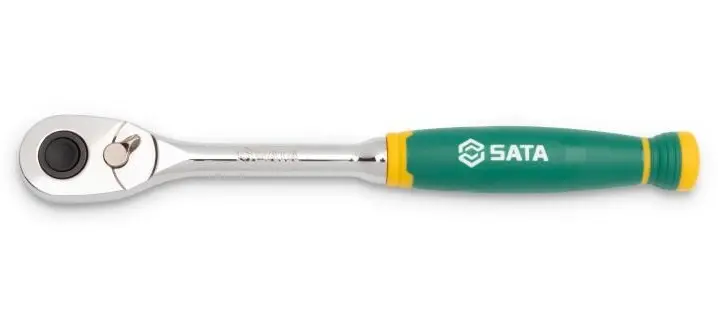 Rychloupínací chromová ráčna s komfortní rukojetí 1/4" Drive 72T (SATAST11971G)