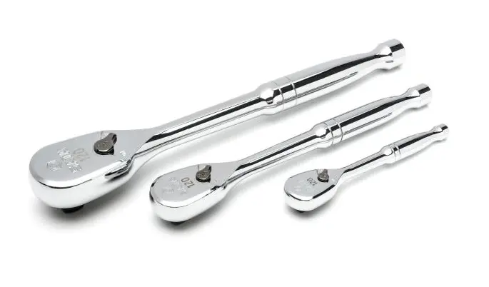 3 ks. 120XP 1/4", 3/8" a 1/2" sada ráčnových nástr (SATAST13975)