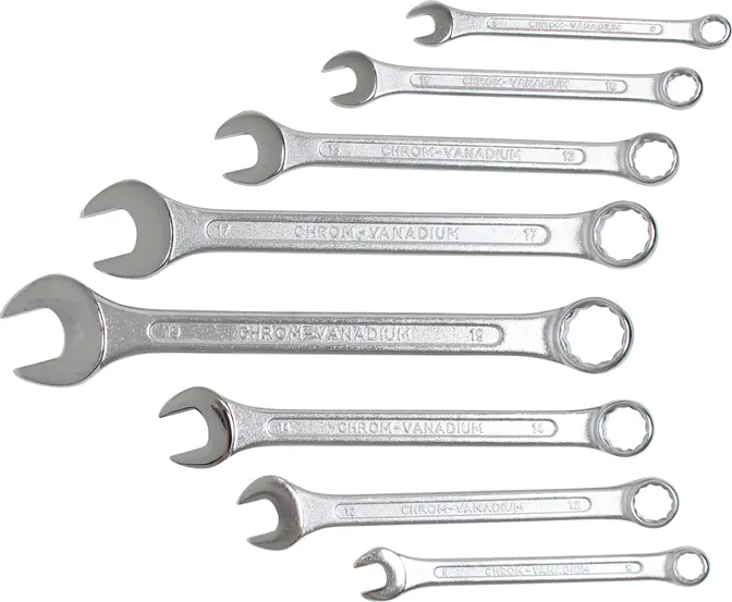 Očkoploché klíče 6 ÷ 19 mm BGS101193 dle DIN 3113A. Sada 8 dílů (BGS101193)