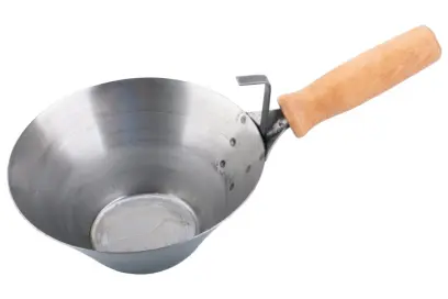 Murárska oceľová lopatka 180 mm s drevenou rukoväťou (L32291)