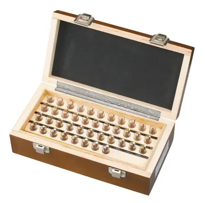Presné meracie tŕne - sada 41 dielov (1,0-5,0 mm) DIN 2269 (BER341015)