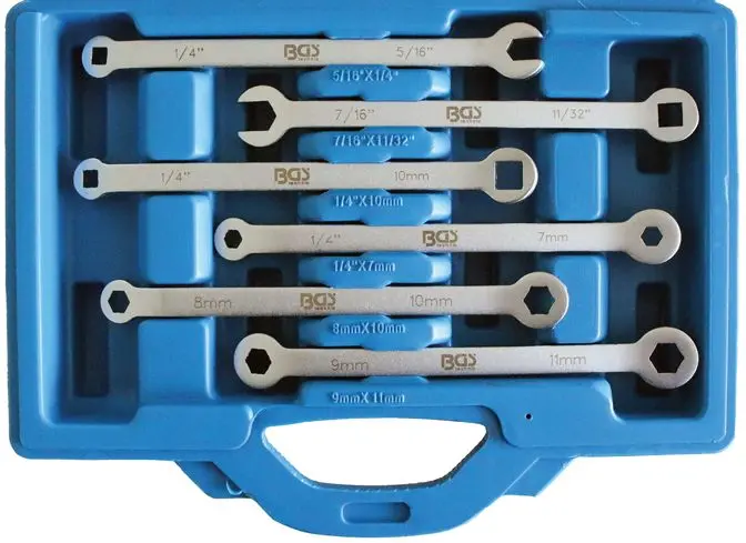 Klíče BGS101240 pro brzdová potrubí. Sada 6 dílů (BGS101240)