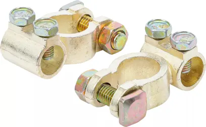 Svorky akumulátoru BGS101408, kulaté, mosazné (Sada 1 pár) (BGS101408)