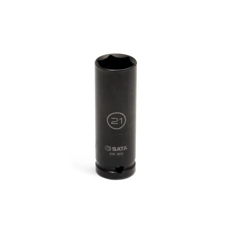 1/2" Drive 6 Point Impact Deep Socket 21mm (SATAST34414SC)