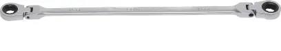Oboustranný očkový klíč 10 x 11 mm s ráčnou BGS101541-10X11, kloubový (BGS101541-10X11)
