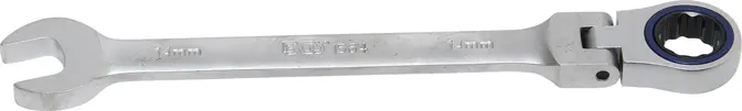 Očkoplochý klíč 14 mm s ráčnou BGS101564, kloubový (BGS101564)