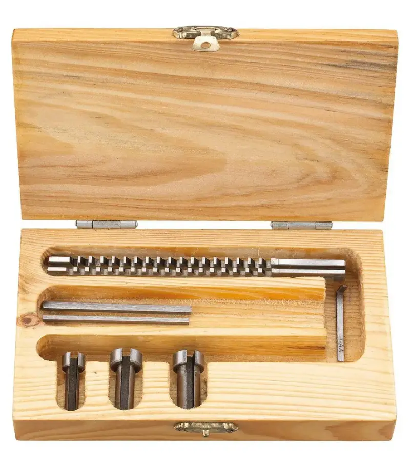 Bernardo 45-1000 Preťahovacie – drážkovacie tŕne. Súprava A - 2/3 mm (BER451000)