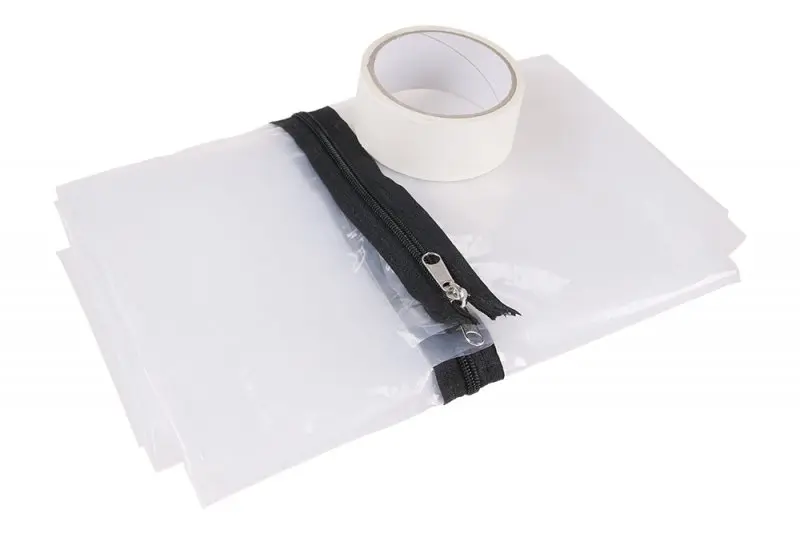 Folie do dveří se zipem, 1,2x2,2m, 100mi (L37248)