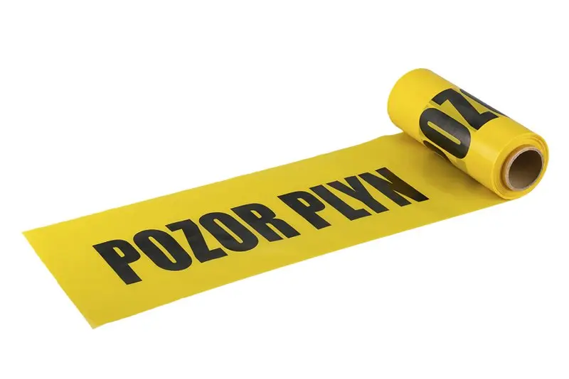 Výstražná fólia - plyn 22cmx20mx0,07mm (L38959)