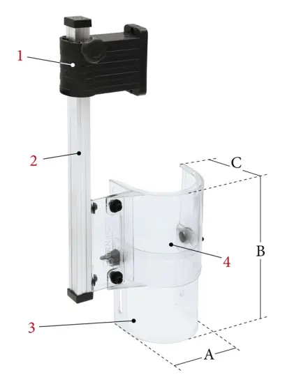 Kruhové bezpečnostné zariadenie PTR-B pre vŕtačky veľkosti 2/230 V (BER571001)
