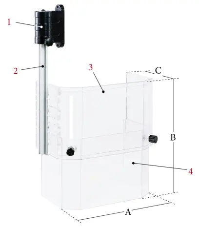 Nastaviteľné bezpečnostné zariadenie PTR-C, veľkosť 3 (BER571012)