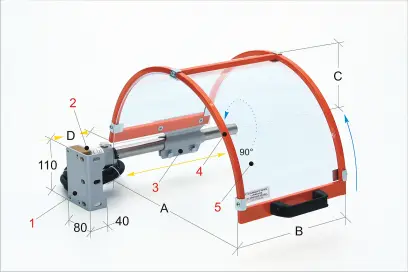 Ochranný kryt pre sústruhy PTO 01/400 (BER571053)