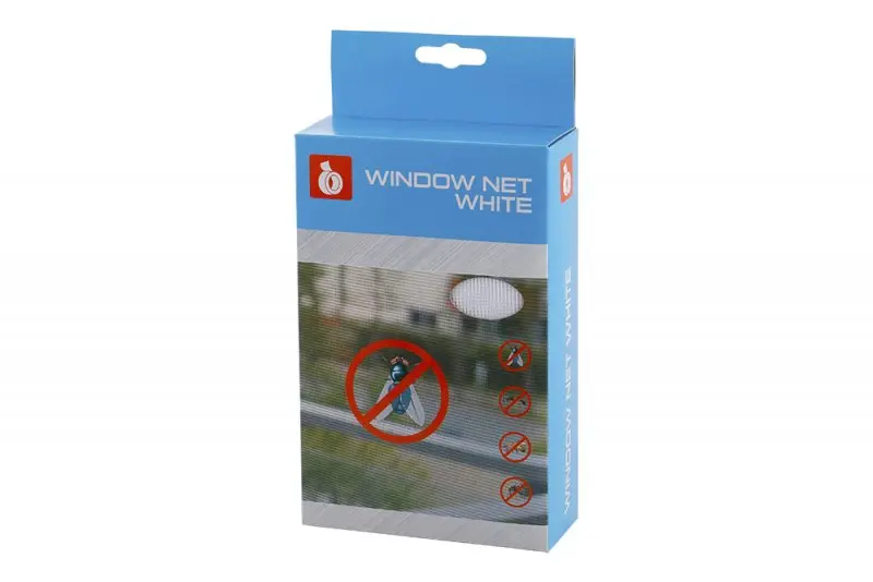 Sada okenní síť 150x90cm bílá 4.8m (L40054)