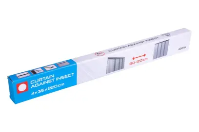 Dverný záves biely 4x35x220cm proti hmyzu, Levior 40075 (L40075)