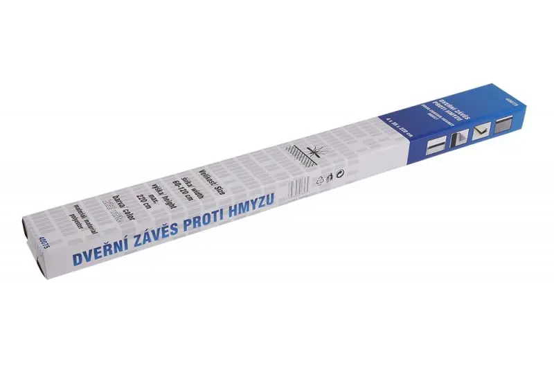 Dveřní závěs bílý 4x35x220cm proti hmyzu (L40075)